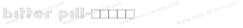 bitter pill字体转换